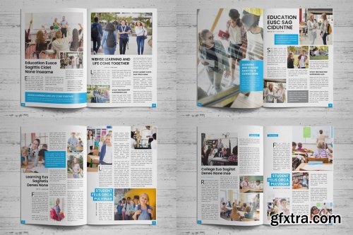 CreativeMarket - Education Magazine Brochure v1 3795064