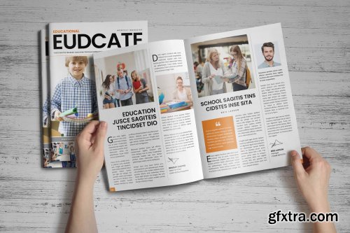 CreativeMarket - Education Magazine Brochure v1 3795064