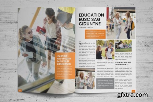 CreativeMarket - Education Magazine Brochure v1 3795064