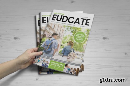 CreativeMarket - Education Magazine Brochure v1 3795064