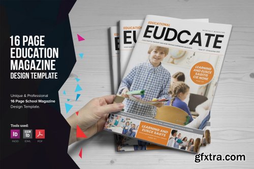 CreativeMarket - Education Magazine Brochure v1 3795064