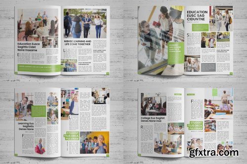 CreativeMarket - Education Magazine Brochure v1 3795064