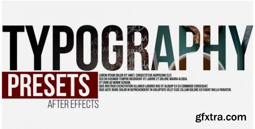 Typography Presets - After Effects 223140