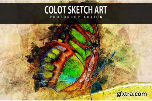 Color Sketch Art Photoshop Actions