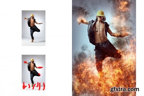 Fire Photoshop Action