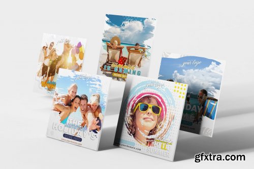 CreativeMarket - instagram Post Template-Summer 3808295