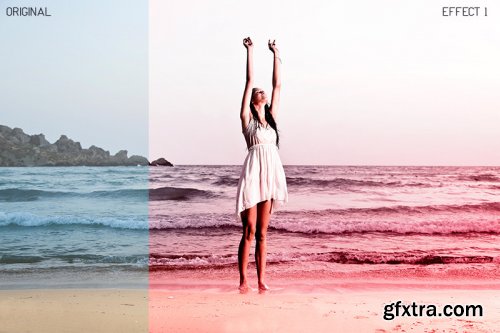 10 Light Leaks Photoshop Actions