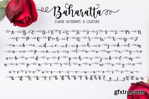 Baharatta Script Handwritting Font Duo