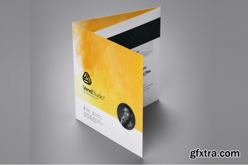 Business Square Trifold Brochure