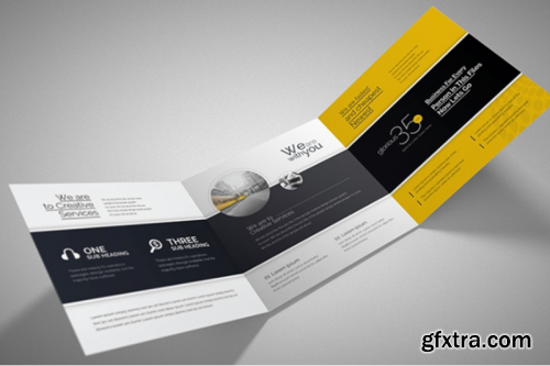 Business Square Trifold Brochure