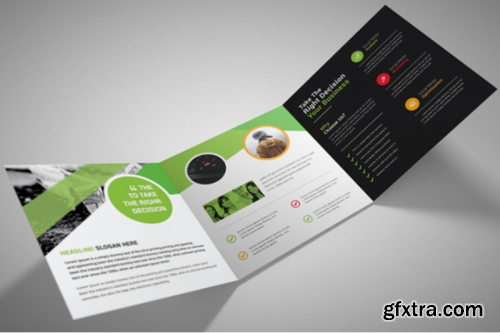 Corporate Square Trifold Brochure