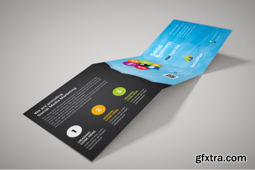 Social Media Square Trifold Brochure