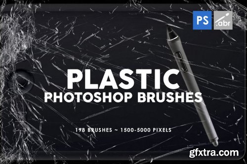 CreativeMarket - 198 Plastic Photoshop Brushes 3814352