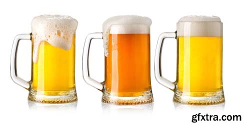 Beer Glass Isolated - 14xJPGs