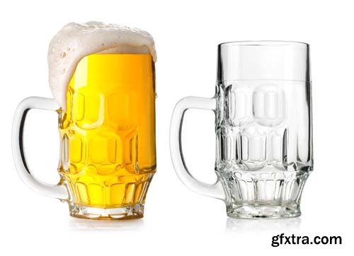 Beer Glass Isolated - 14xJPGs