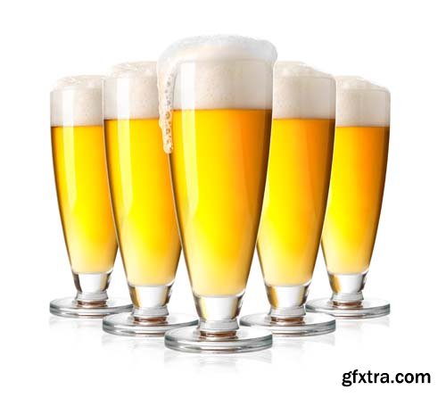 Beer Glass Isolated - 14xJPGs