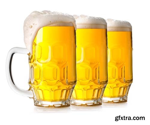 Beer Glass Isolated - 14xJPGs