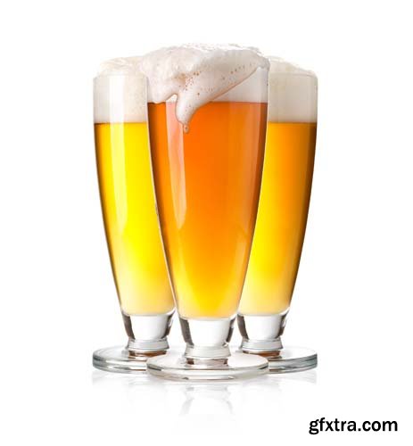 Beer Glass Isolated - 14xJPGs