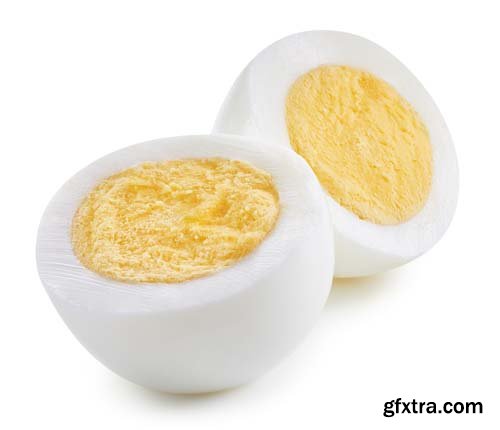 Boiled Egg Isolated - 7xJPGs