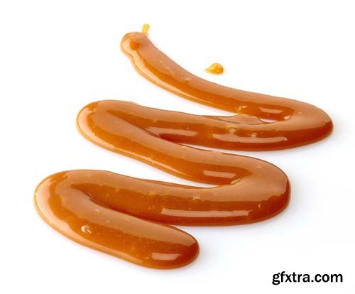 Caramel Sauce Isolated - 25xJPGs