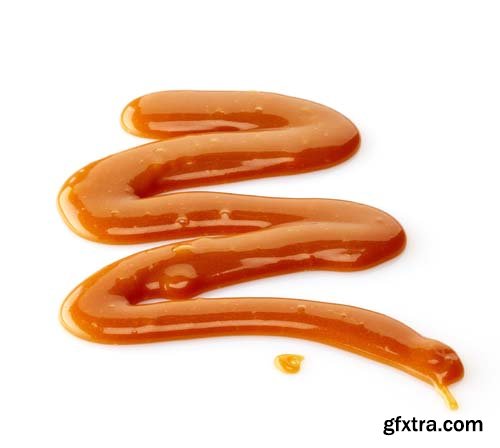 Caramel Sauce Isolated - 25xJPGs