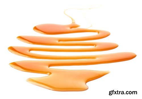 Caramel Sauce Isolated - 25xJPGs