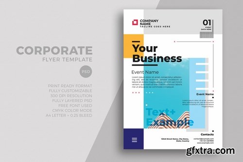 Minimal Modern Corporate Business Flyer Templates