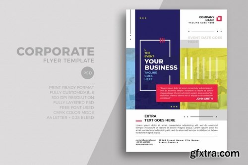 Minimal Modern Corporate Business Flyer Templates