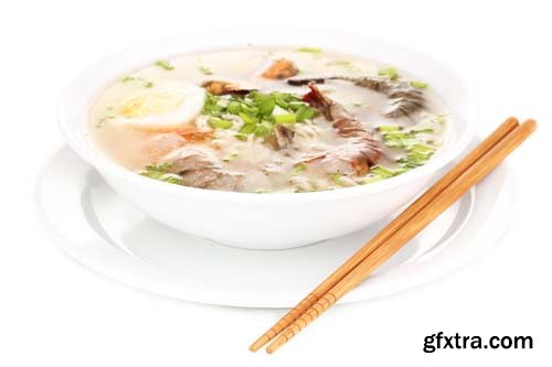 Chinese Soup Isolated - 8xJPGs