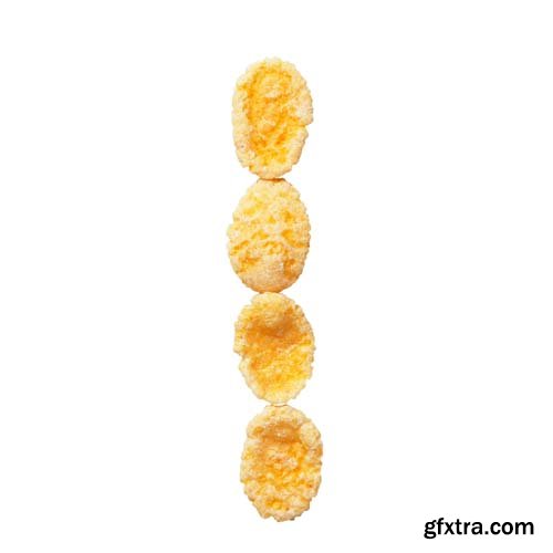 Cornflakes Letters Isolated - 26xJPGs