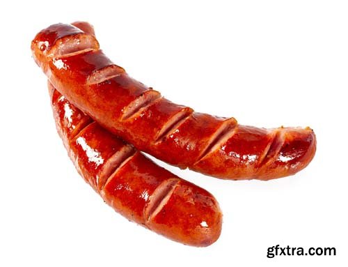 Grilled Sausages Isolated - 10xJPGs