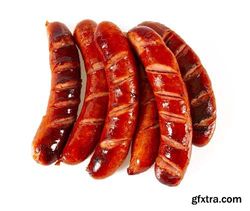 Grilled Sausages Isolated - 10xJPGs