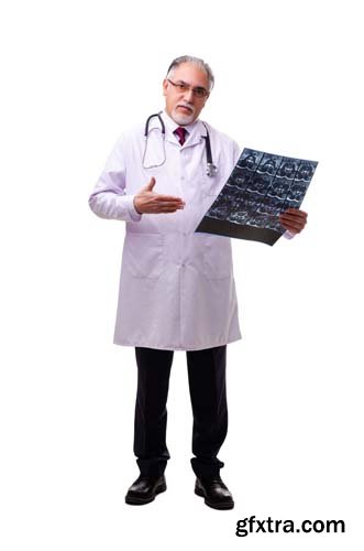 Old Male Doctor Isolated - 15xJPGs