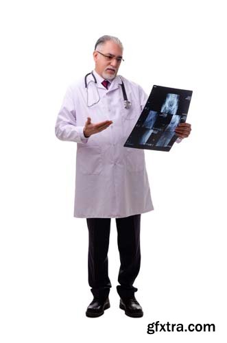 Old Male Doctor Isolated - 15xJPGs