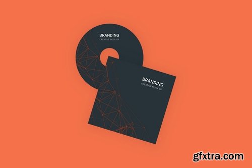 Branding Identity Mock Up - Orange Tech for Figma