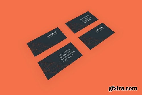 Branding Identity Mock Up - Orange Tech for Figma