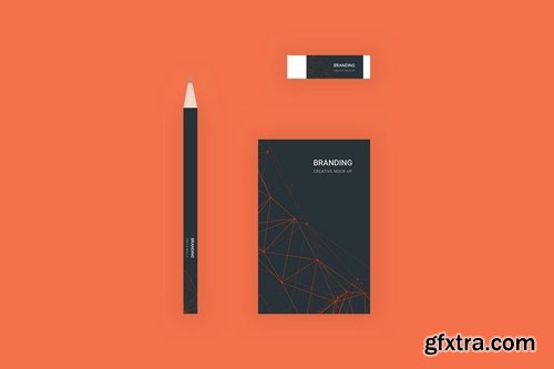 Branding Identity Mock Up - Orange Tech for Figma