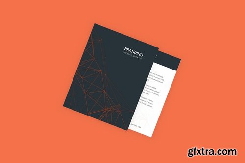 Branding Identity Mock Up - Orange Tech for Figma