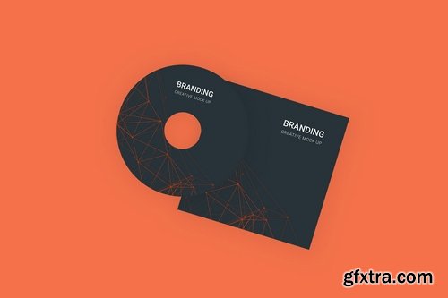 Branding Identity Mock Up - Orange Tech for Figma