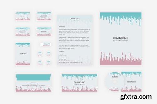 Brand Identity Morse Code Mock up for Sketch