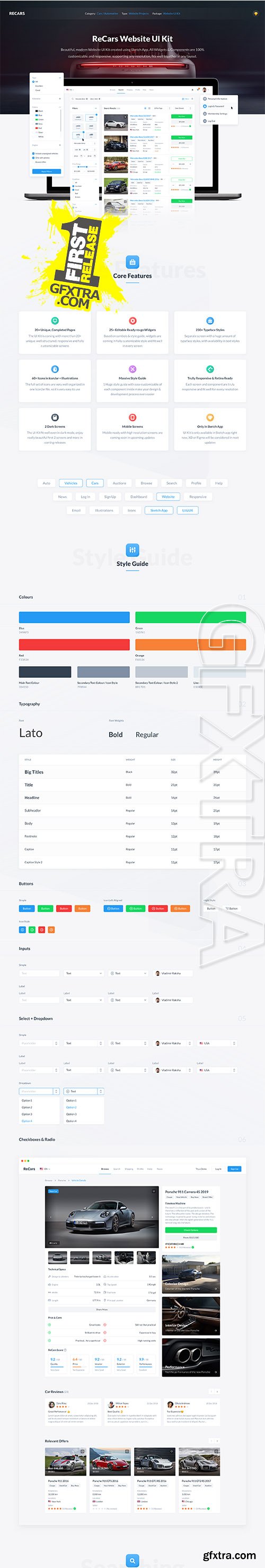 ReCars Website UI Kit