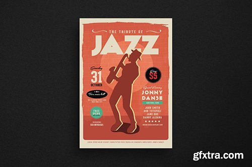 Old Jazz Music Flyer 2