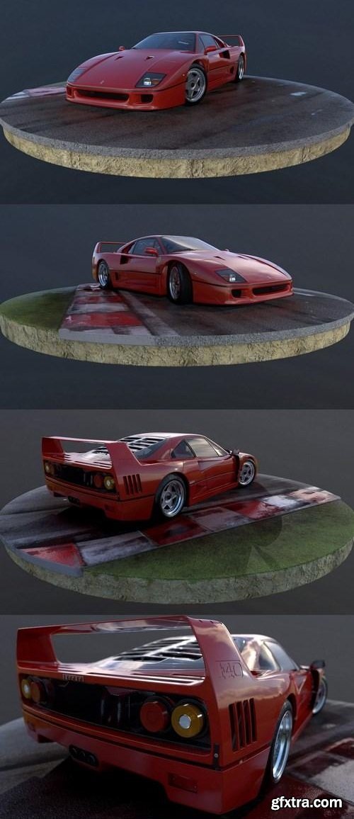 Ferrari F40 3D Model