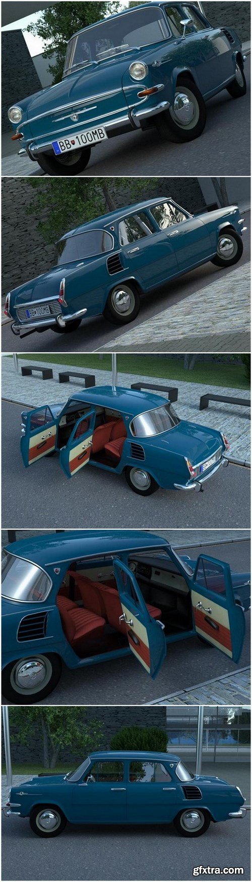 Skoda 1000 MB 3D Model