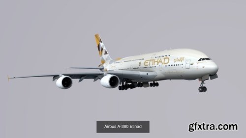 Cgtrader - Pack Airbus A-380 3D Model Collection