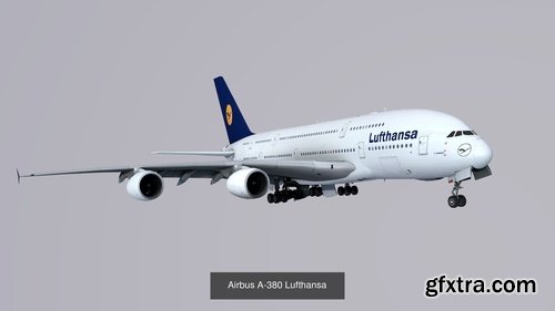 Cgtrader - Pack Airbus A-380 3D Model Collection