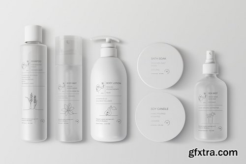 Natural Cosmetic Packaging Mock-Ups Vol.4