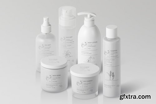 Natural Cosmetic Packaging Mock-Ups Vol.4