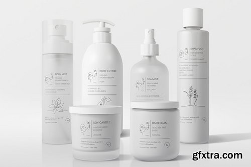 Natural Cosmetic Packaging Mock-Ups Vol.4