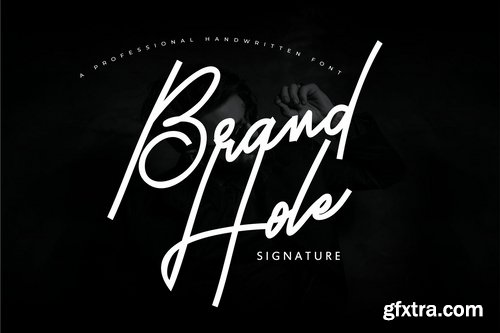 Brand Hole Handwritten Signature Font